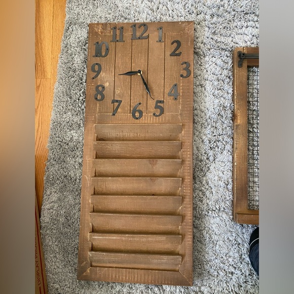 Wood clock
